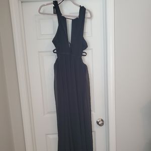 Express black strappy cut out dress